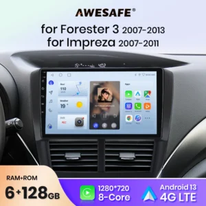 Autoradio per Subaru Forester 2007-2013 / Impreza GH GE CarPlay Android Auto 9" GPS