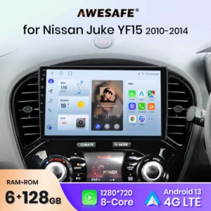 Autoradio per Nissan Juke 2010-2014 CarPlay Android Auto 9" GPS Multimediale